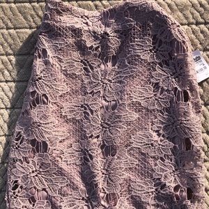 Charolette Russe pink lace skirt !!